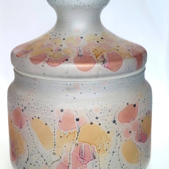 Vintage Hebron glass container. Truly beautiful decorative and useful piece. - Picture 3 of 6